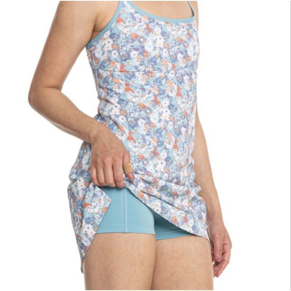 North Face Arque Hike Tennis Skort Dress Reef Water Wild Daisy Print Size Small - Picture 2 of 14